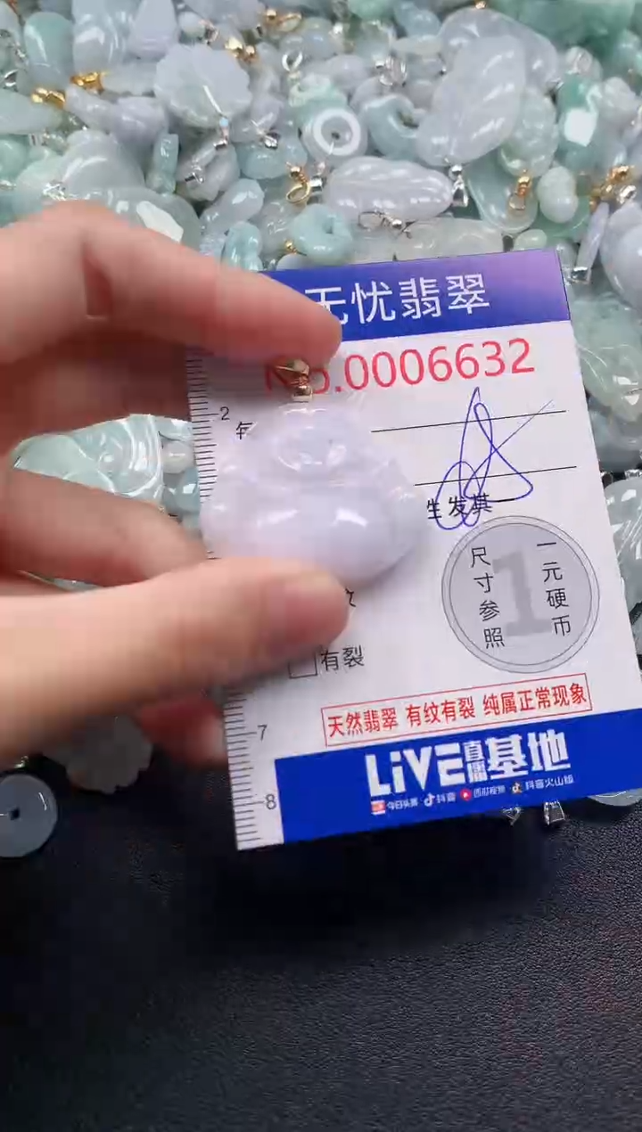 吊坠(不含链)未镶嵌翡翠6632