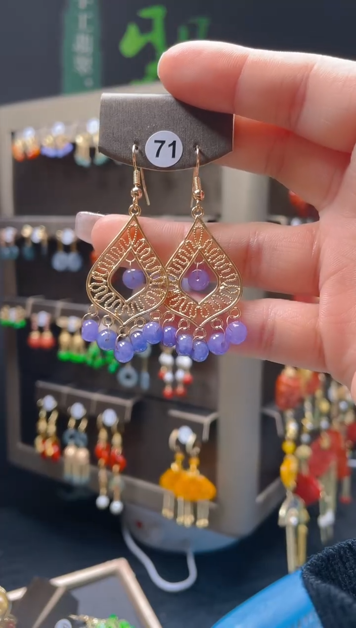 【闪购商品】翡翠耳饰合金0149翡翠饰品