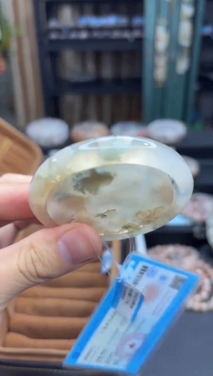 【闪购商品】石英质玉手镯未镶嵌748（54圈赠送镯心）