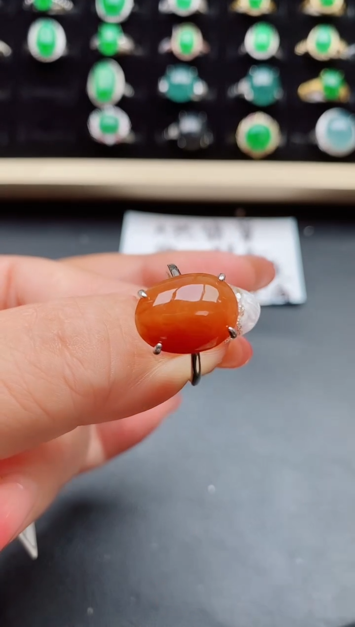 【闪购商品】翡翠戒指银S925镶嵌0580580