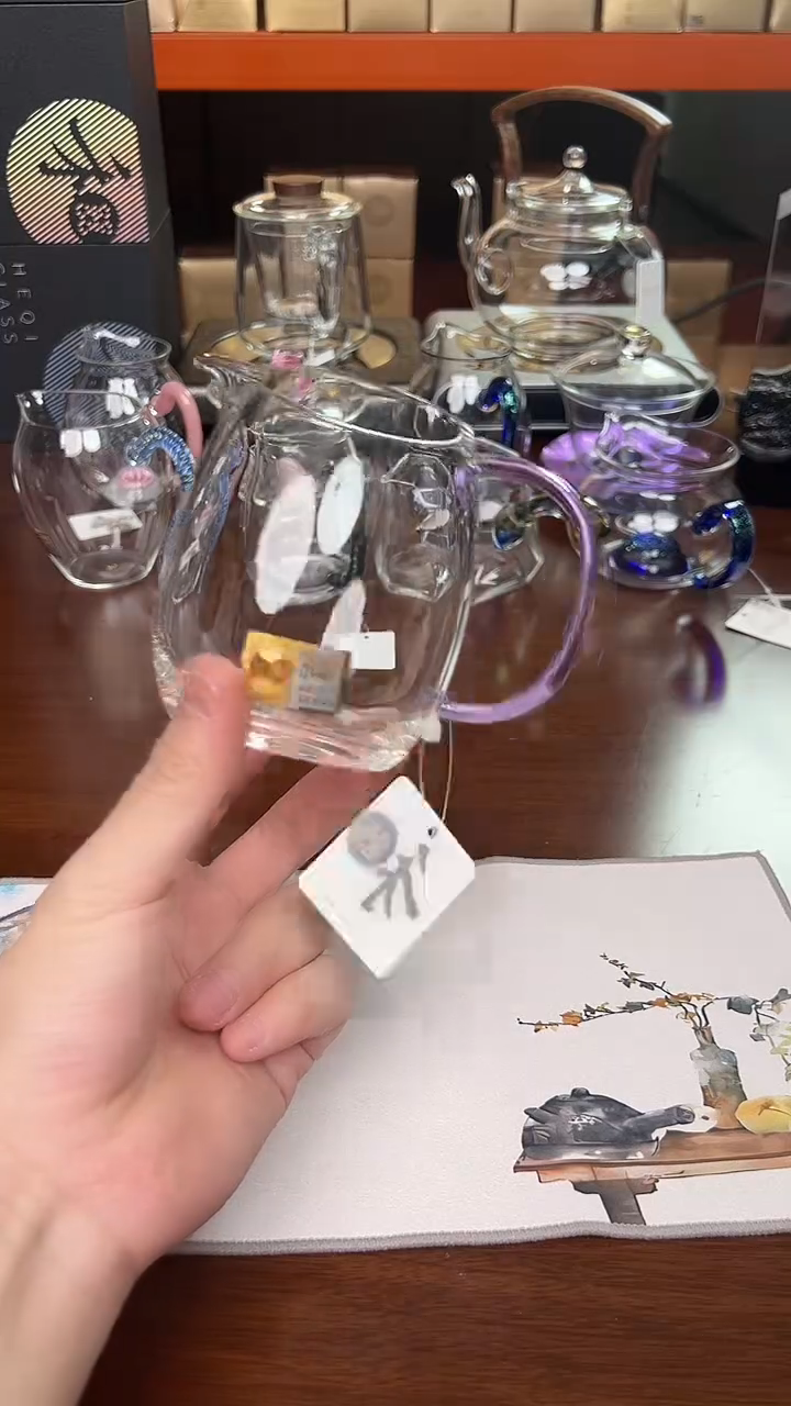 @@禾器晶彩澄然茶海浅紫色