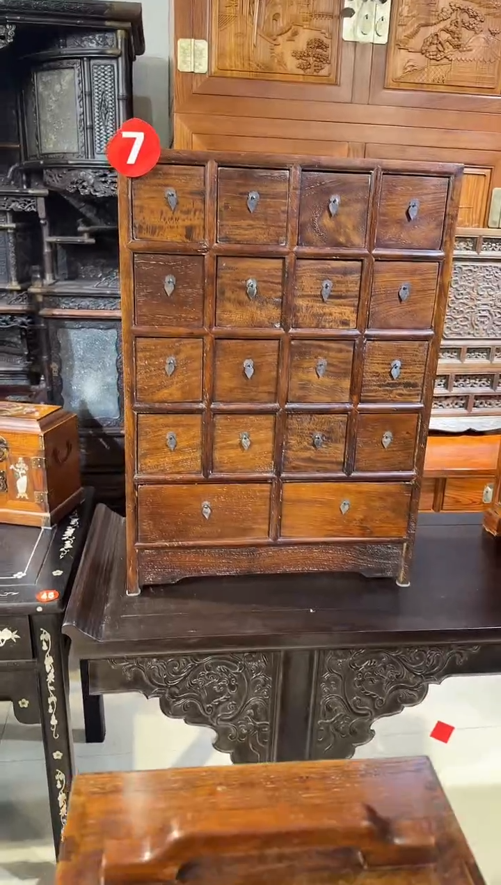 【闪购商品】木木艺缅花小药材柜1980.8888