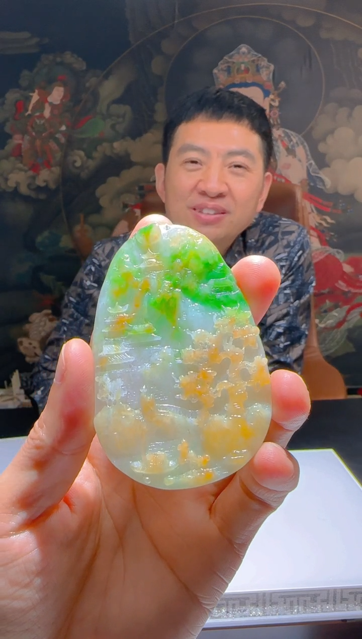 【闪购商品】定制翡翠未镶嵌L-@@QJSX309058