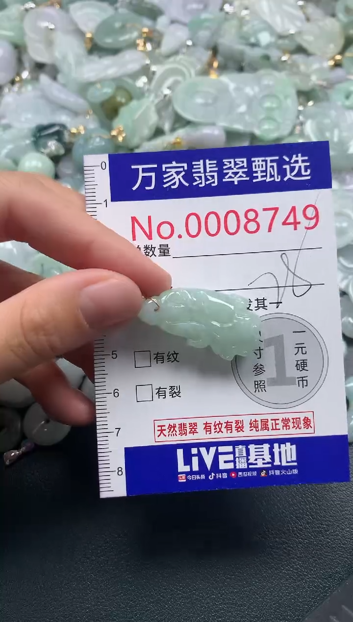 吊坠(不含链)未镶嵌翡翠8749