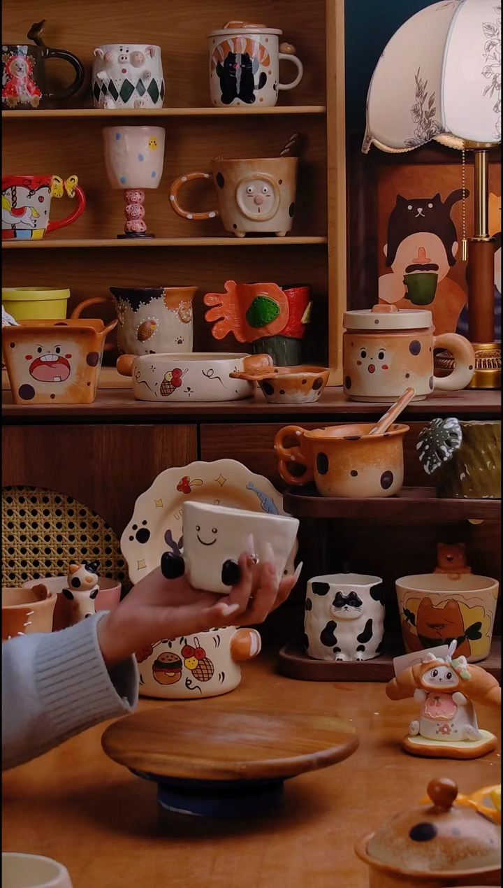 摆件陶景德镇原创手工陶瓷