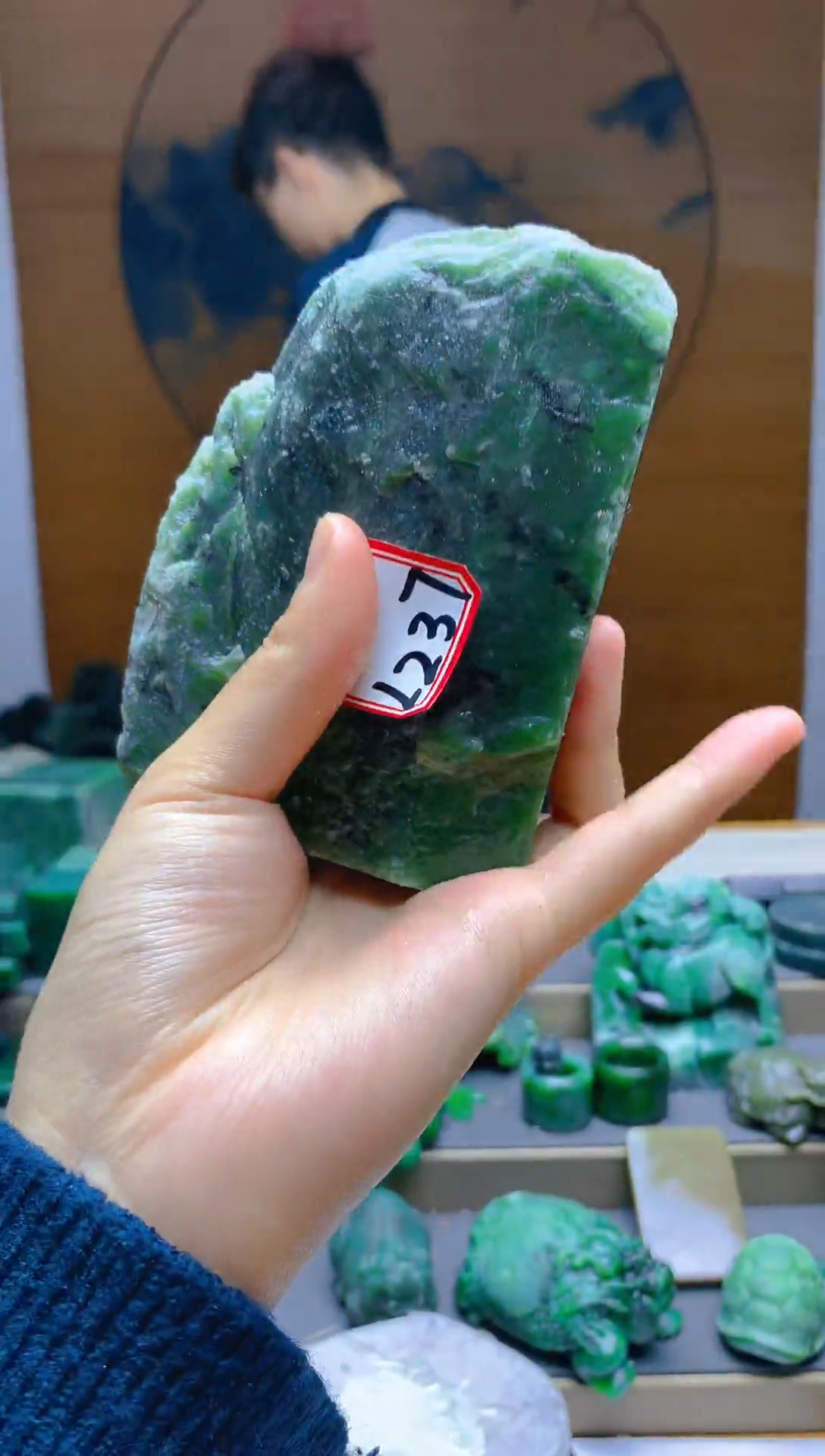 【闪购商品】和田玉（碧玉）珠宝半成品未镶嵌1