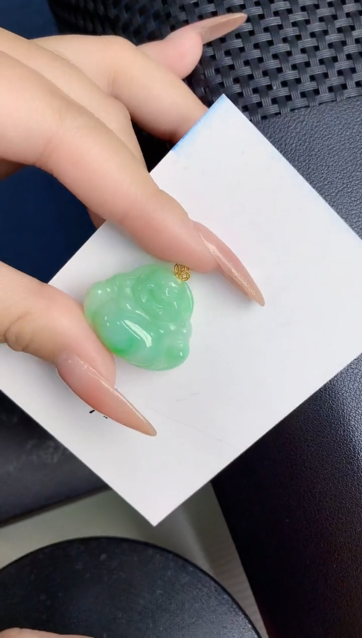 【闪购商品】翡翠颈饰18K金镶嵌000000000