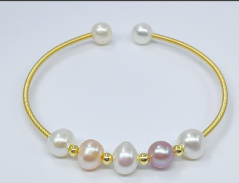 【潇潇甄选】合金珍珠手镯 5-7mm