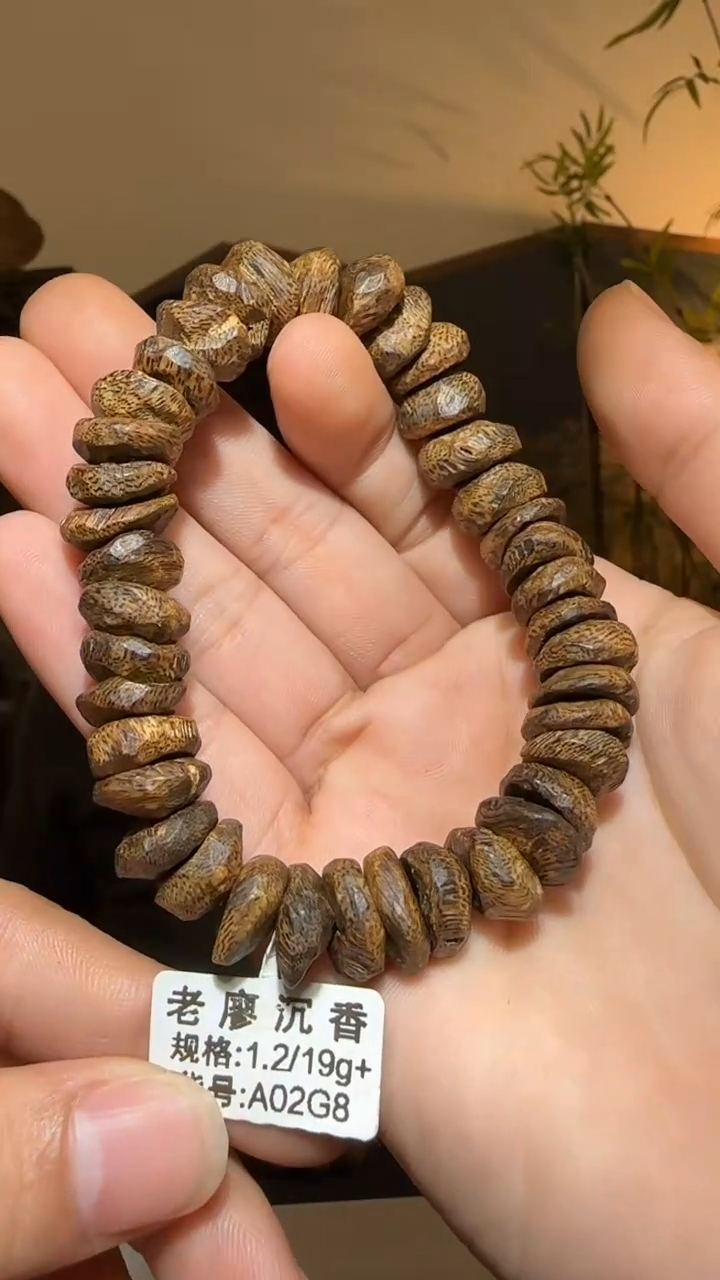 【闪购商品】沉香手串单圈白奇壳子沉水1.2/19g