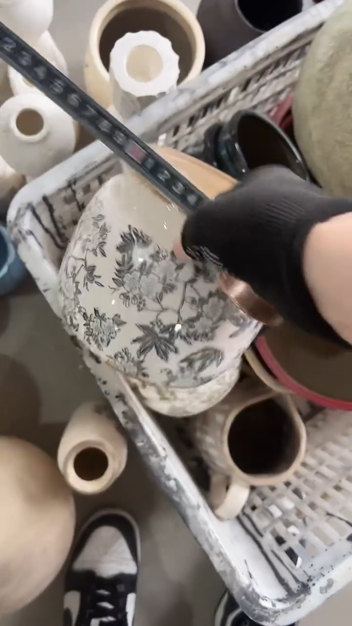 【闪购商品】陶瓷花盆高13cm内径12cm