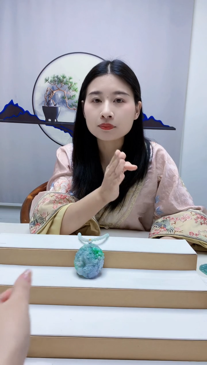 未镶嵌定制翡翠大***@4812jw-毛货挂件