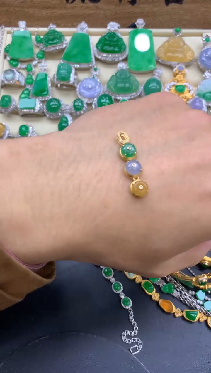 【闪购商品】翡翠颈饰18K金镶嵌204-中国好珍宝