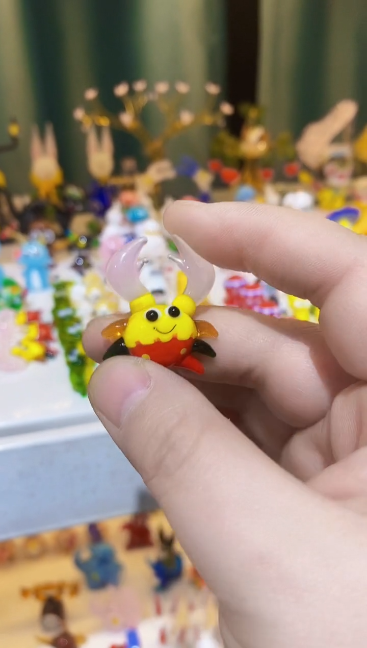 琉璃手工艺品螃蟹