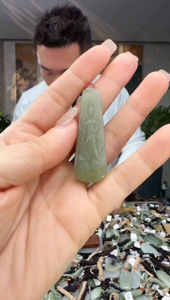 颈饰未镶嵌和田玉拍一发一多样性发货