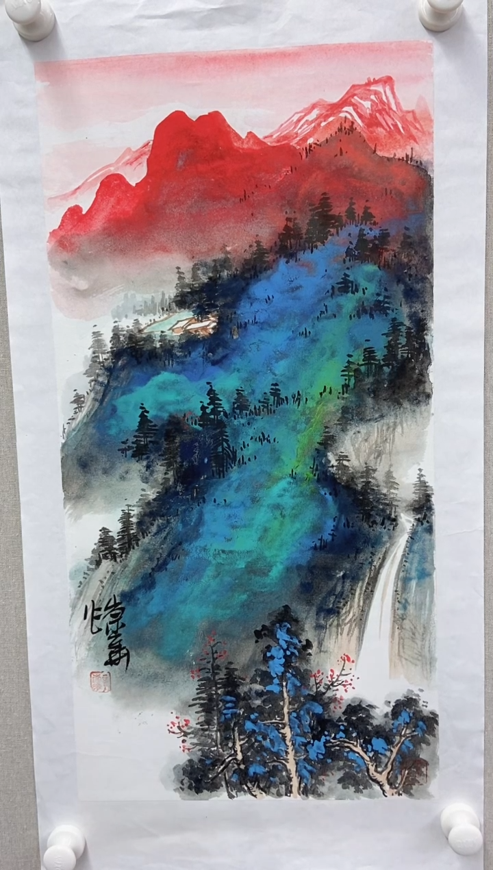 【闪购商品】国画辛崇华国画山水作品29