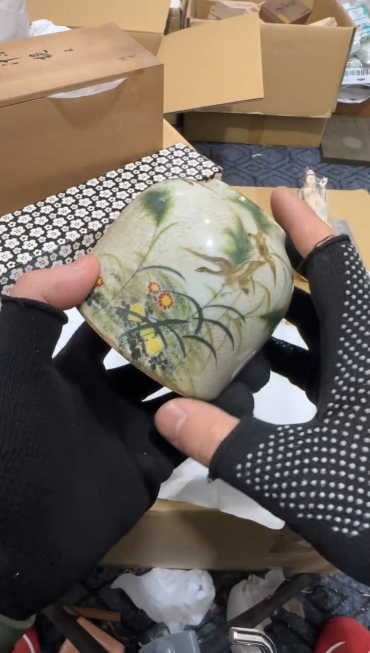 摆件陶渔**2二哥亚路中古文化