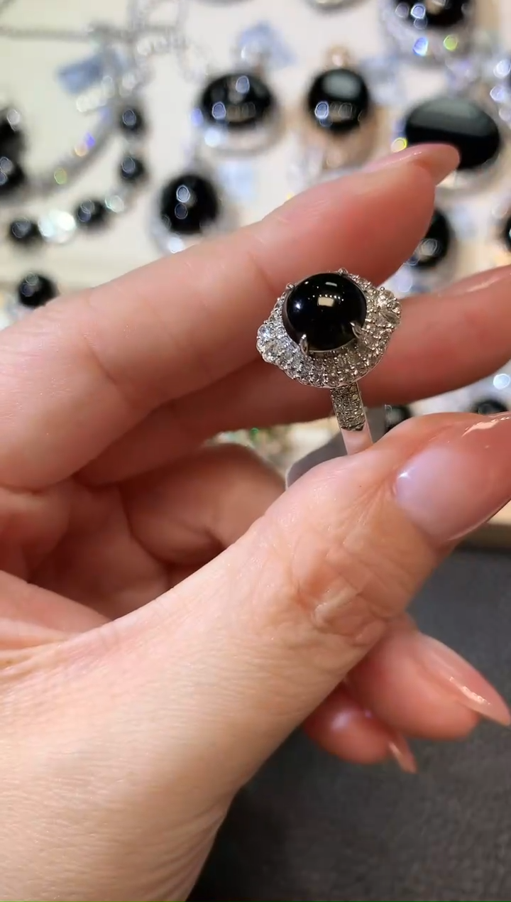 【闪购商品】翡翠戒指18K金镶嵌F40 翡翠