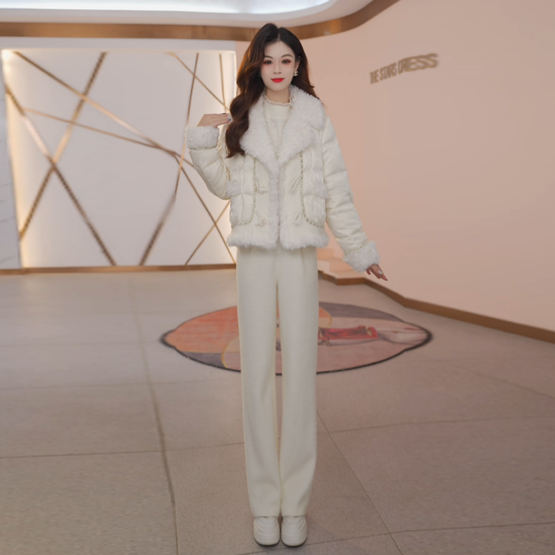 【羽绒服】两件套羽绒服时尚修身气质休闲女神范收腰显瘦减龄百搭