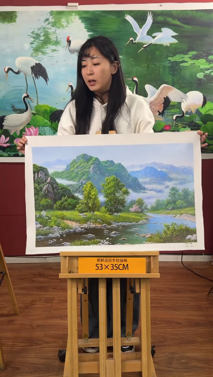 油画【81号】约50*70cm丨朝鲜原创纯手绘孤品油画丨顺丰包邮