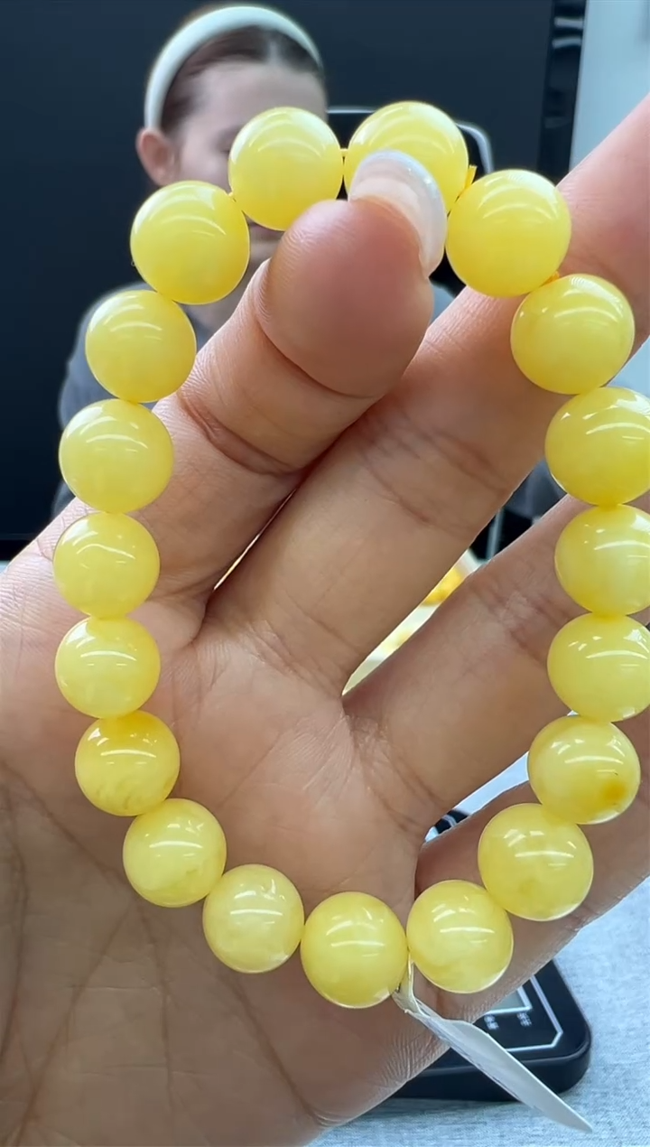 【闪购商品】琥珀手链未镶嵌721秒拍号