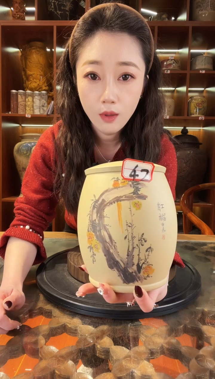 【闪购商品】缸云南建水紫陶白泥小茶罐@42