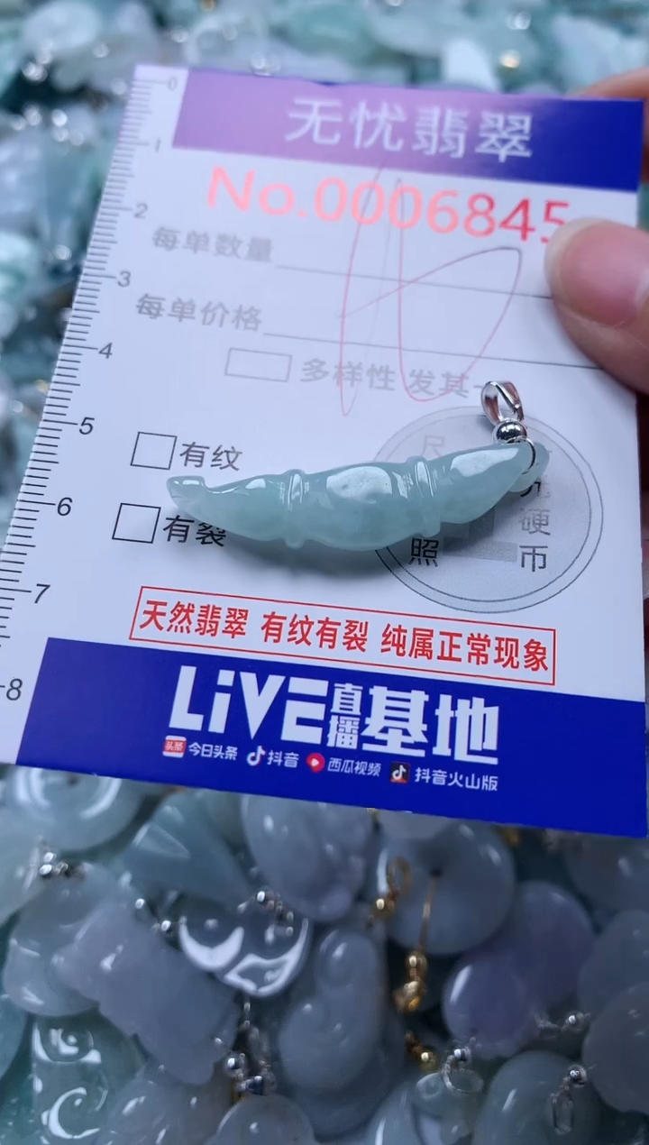 翡翠未镶嵌吊坠(不含链)6845