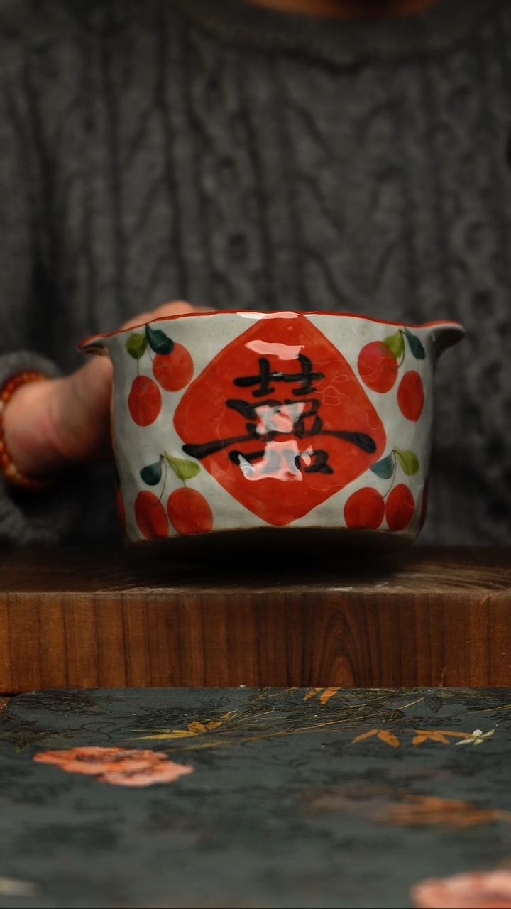 瓷片釉下彩手工手绘同款