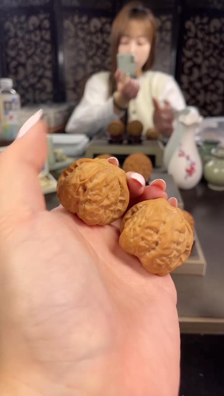 【闪购商品】文玩核桃把件蛤蟆头38尺-13