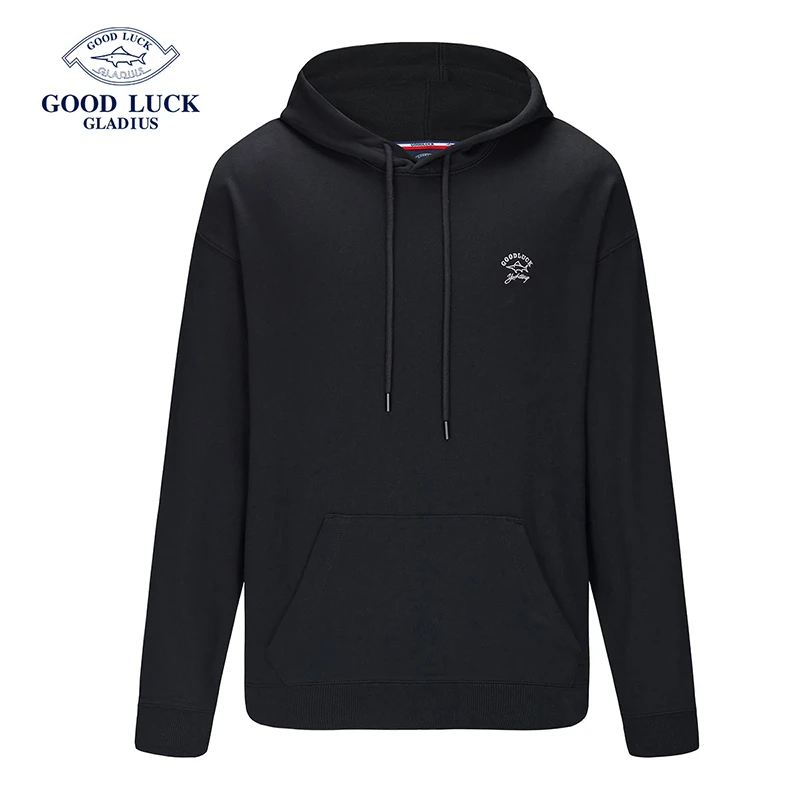 德鲨鲨鱼连帽卫衣春秋新品纯棉刺绣休闲百搭上衣-DR21903