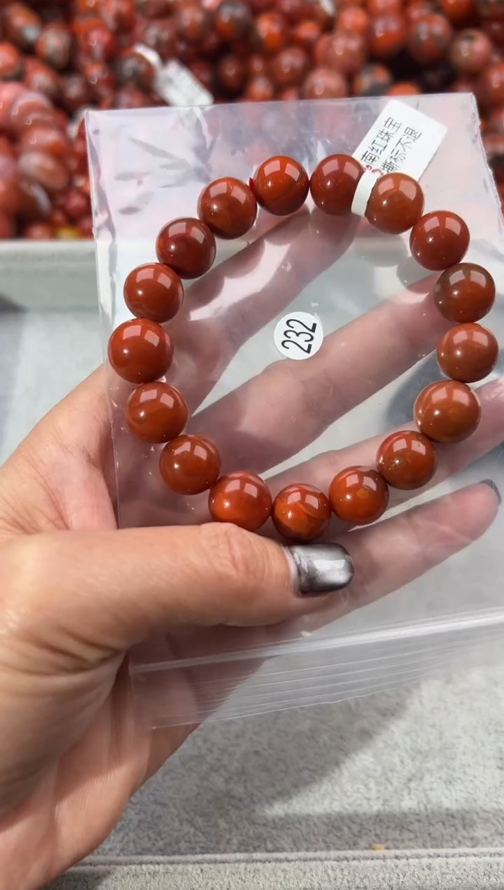 未镶嵌手串南红玛瑙12+