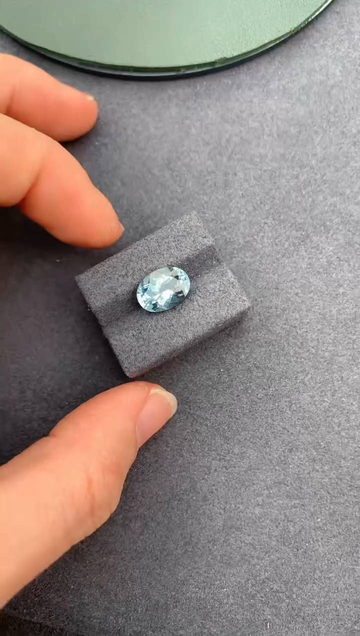 【闪购商品】海蓝宝石裸石未镶嵌3.1ct海蓝宝