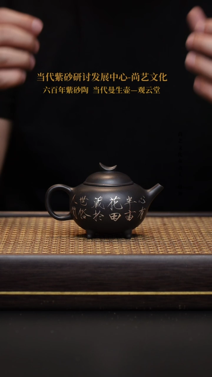 茶壶紫砂宜兴紫砂壶小月牙壶