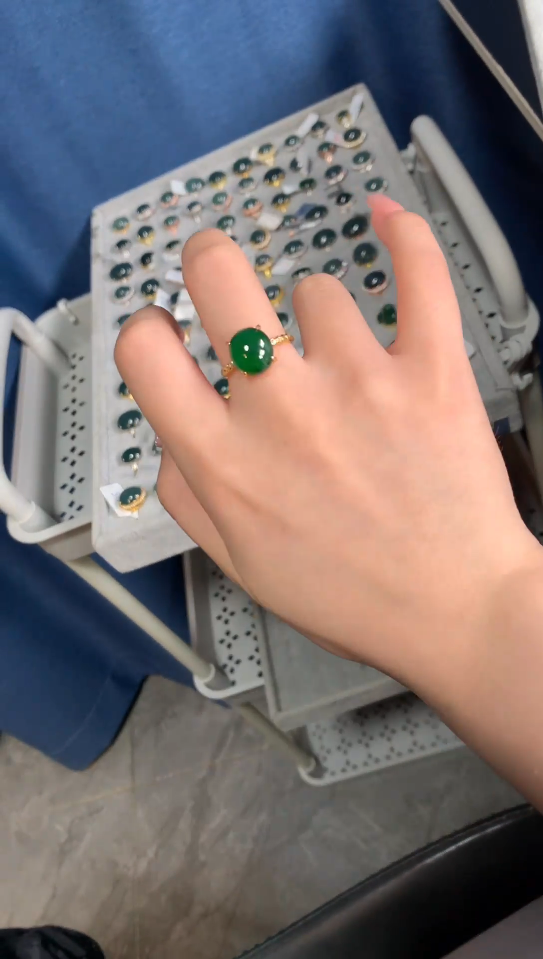 【闪购商品】翡翠戒指银S925镶嵌51412