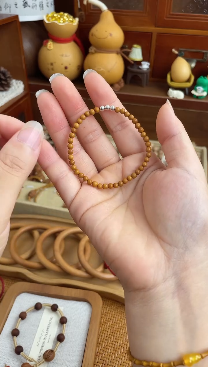 手串/手链核桃桃核圆珠一物一拍加银珠