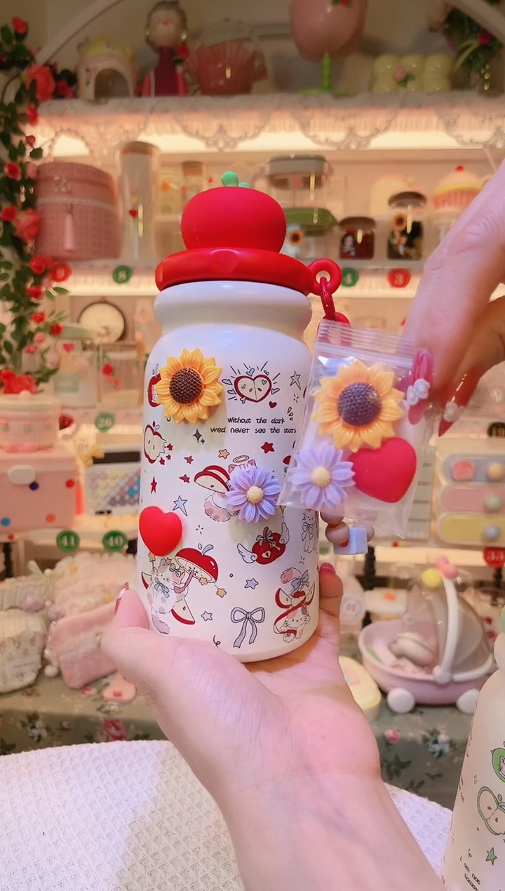 红苹果保温杯——手工制作品质好！