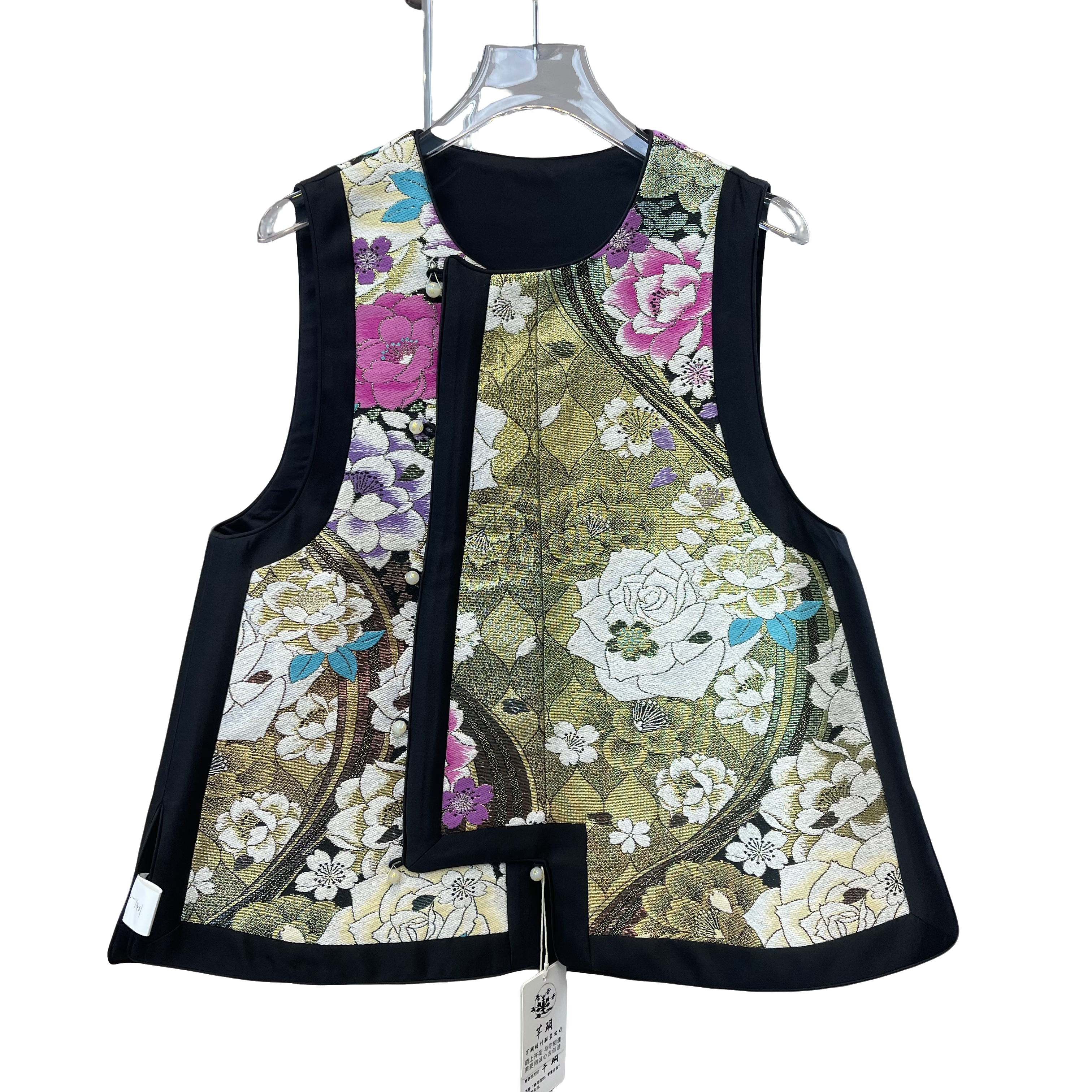 【上上签】非遗西阵织新中式重工刺绣休闲宽松复古马甲