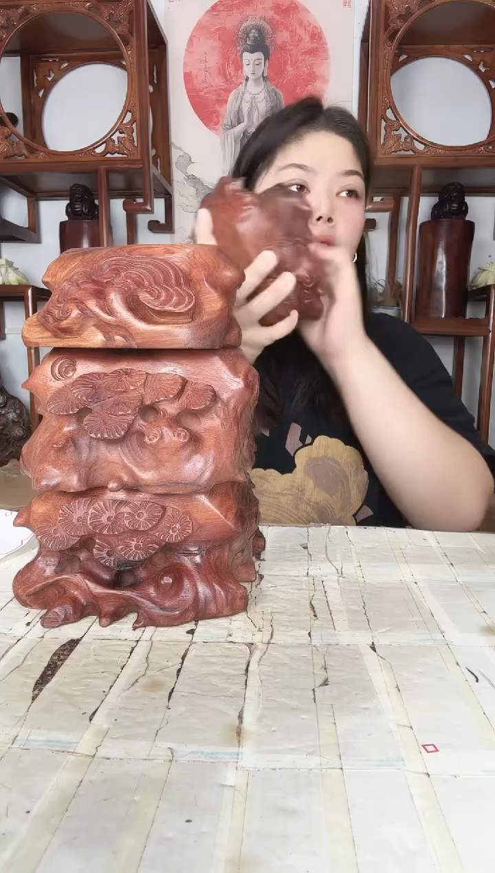 非洲紫檀（红花梨）石*110