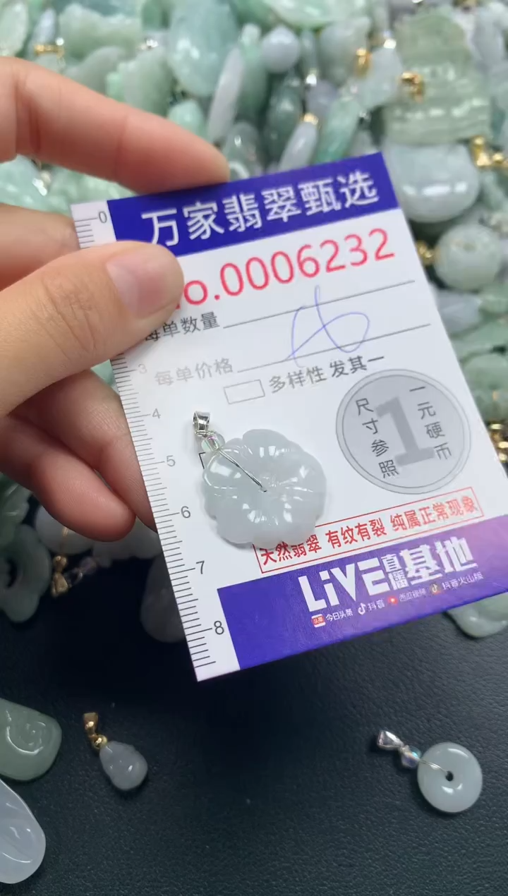 吊坠(不含链)未镶嵌翡翠6232