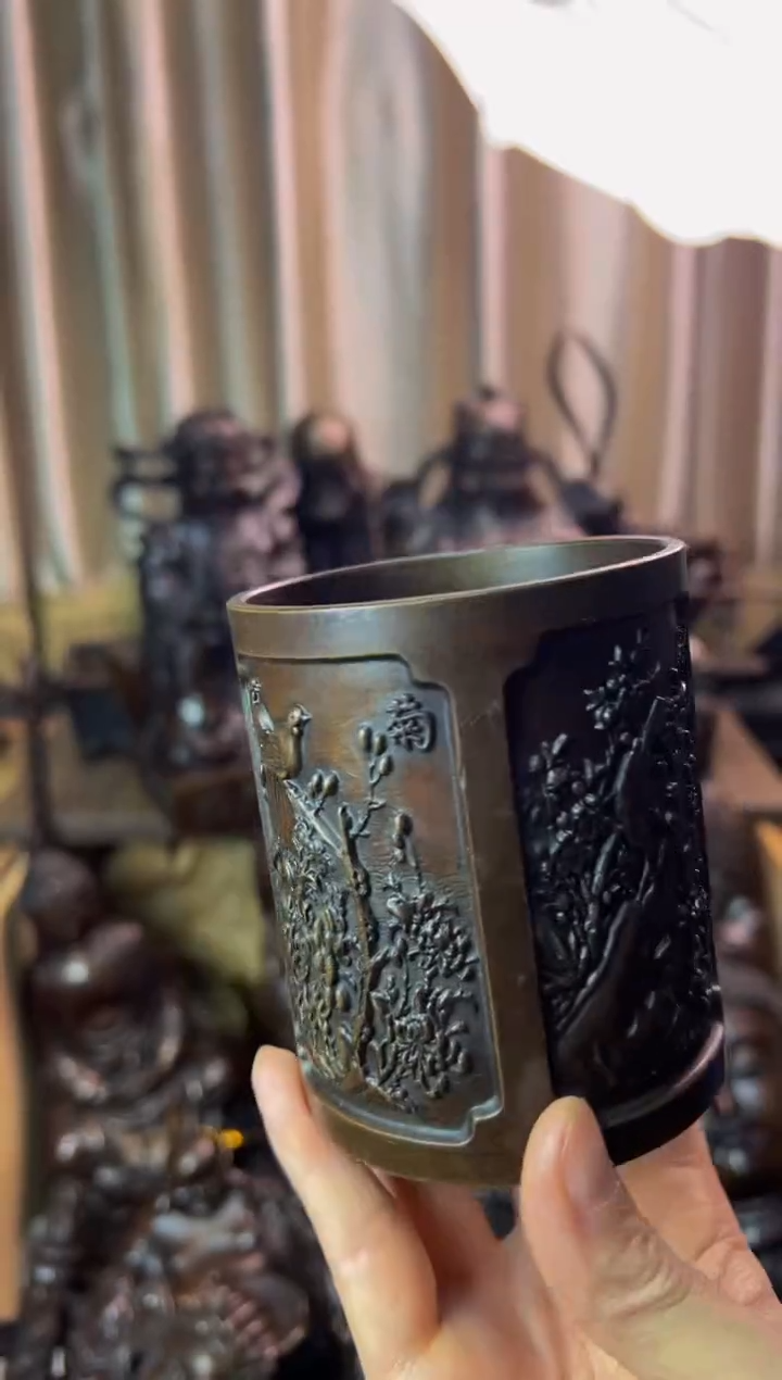 【闪购商品】1笔筒 案台 摆件 工艺品