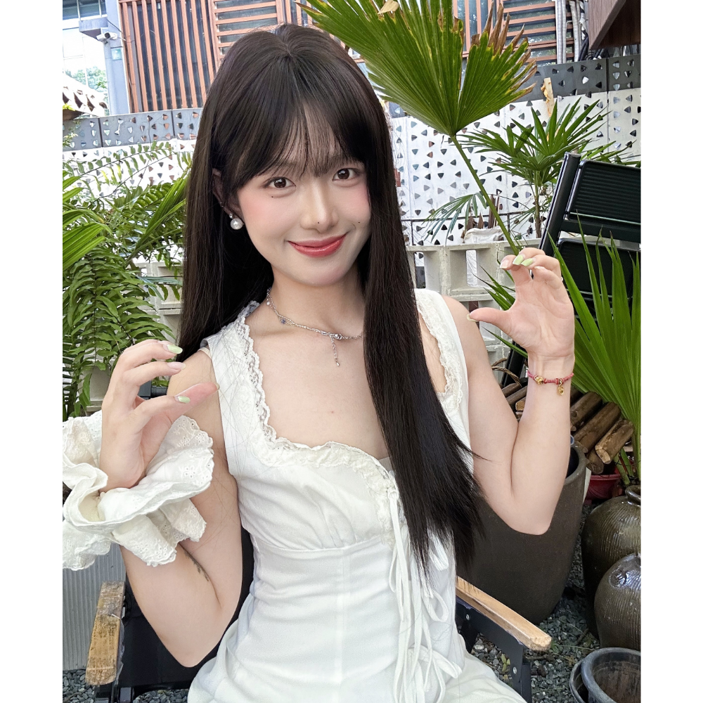 【川上富江】齐刘海黑长直假发全头套女修饰显脸小长直发假发推荐