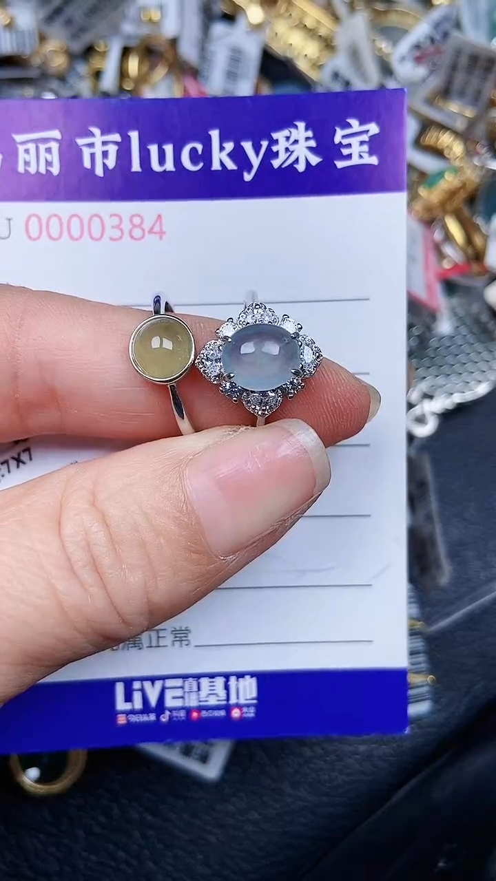 颈饰银S925镶嵌翡翠384