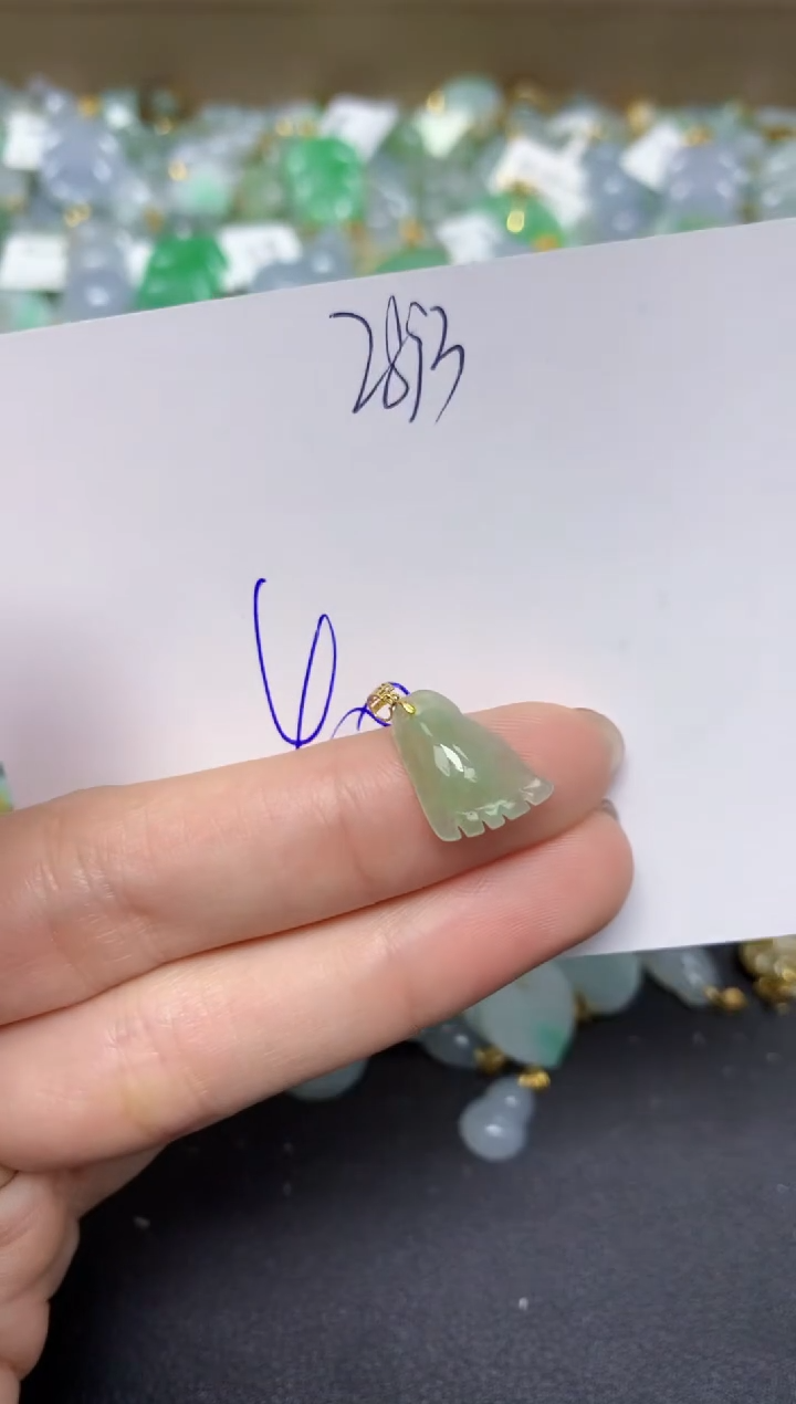 【闪购商品】翡翠颈饰18K金镶嵌 天然翡翠A货