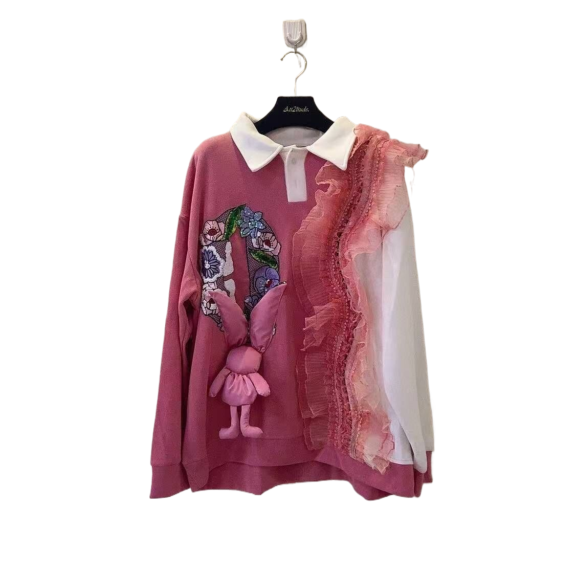  ATT潮牌女装2025春原创设计师品牌个性时尚休闲百搭重工套装