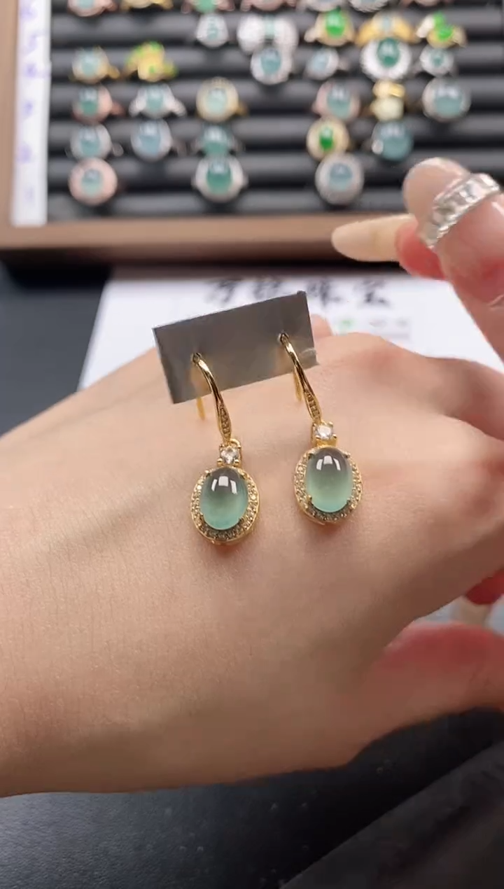 银S925镶嵌戒指翡翠551