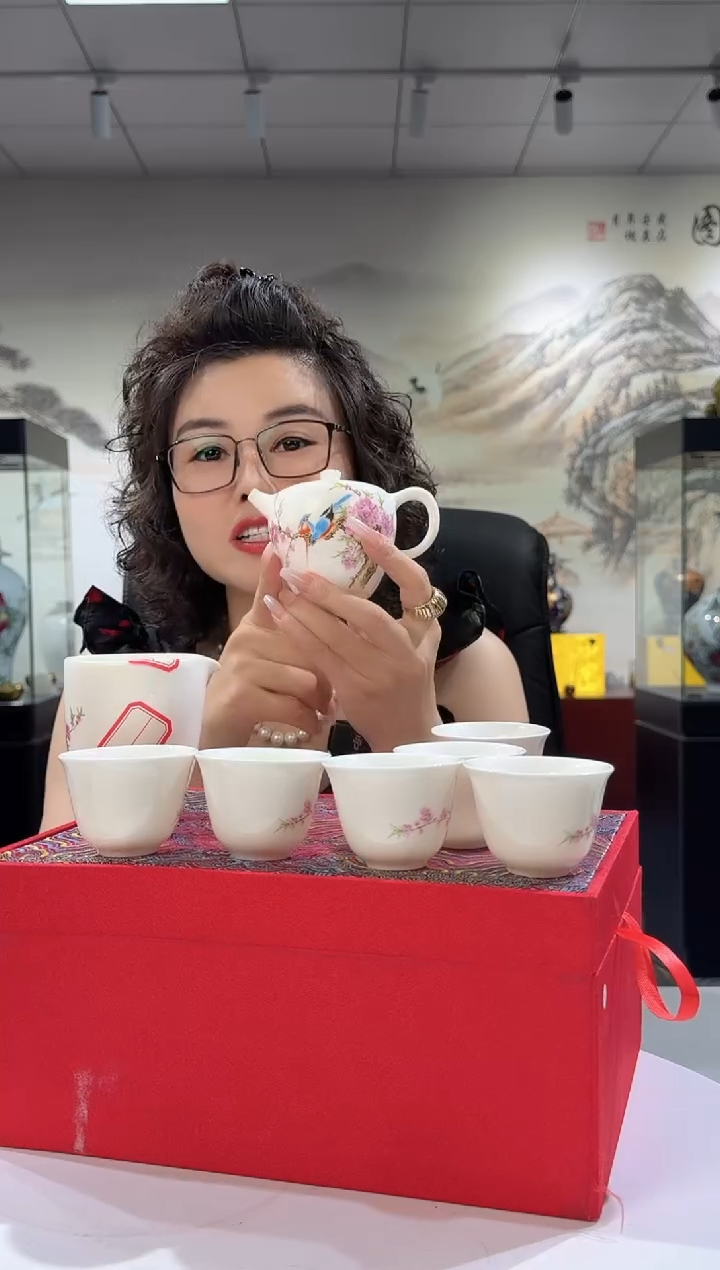 陶瓷水点桃花套装