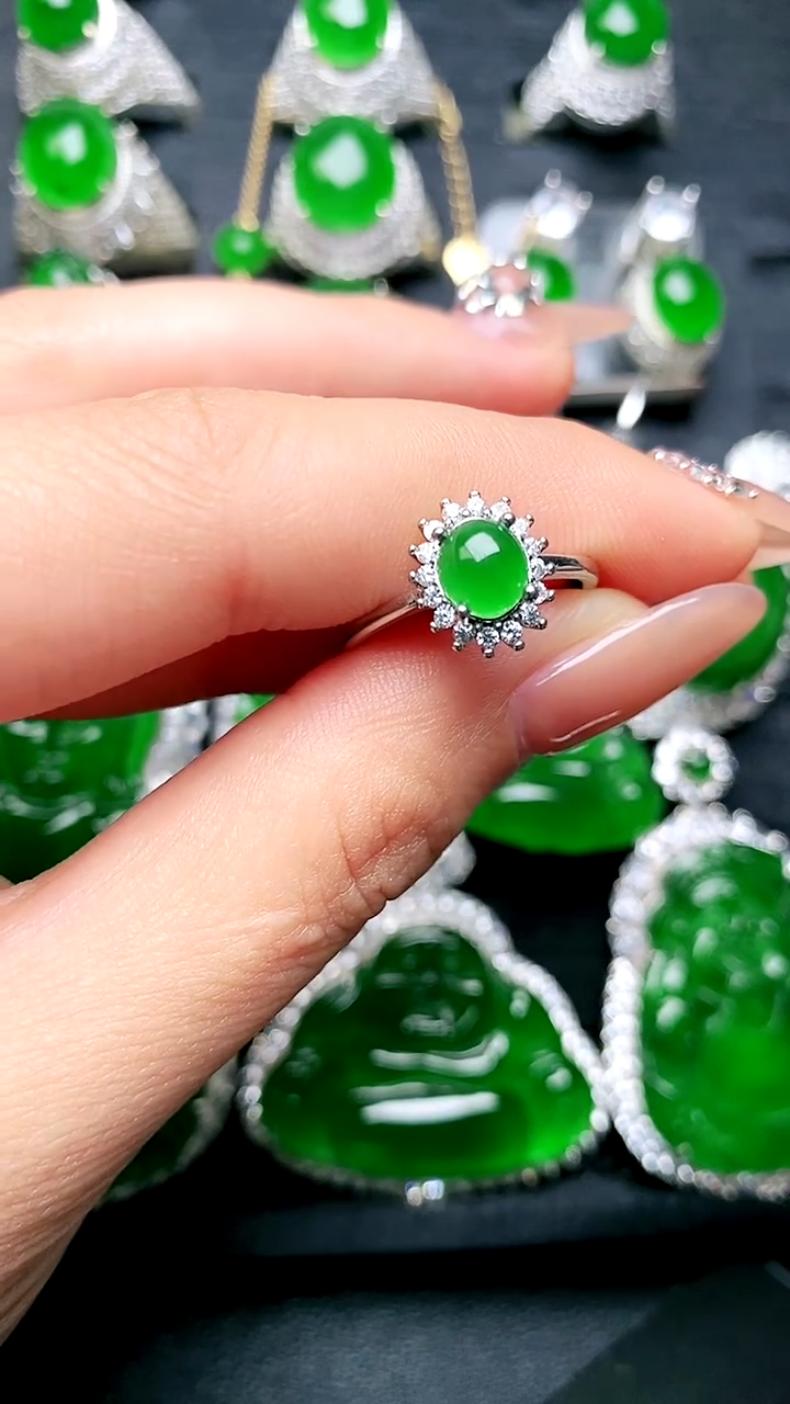 【闪购商品】翡翠戒指未镶嵌女戒