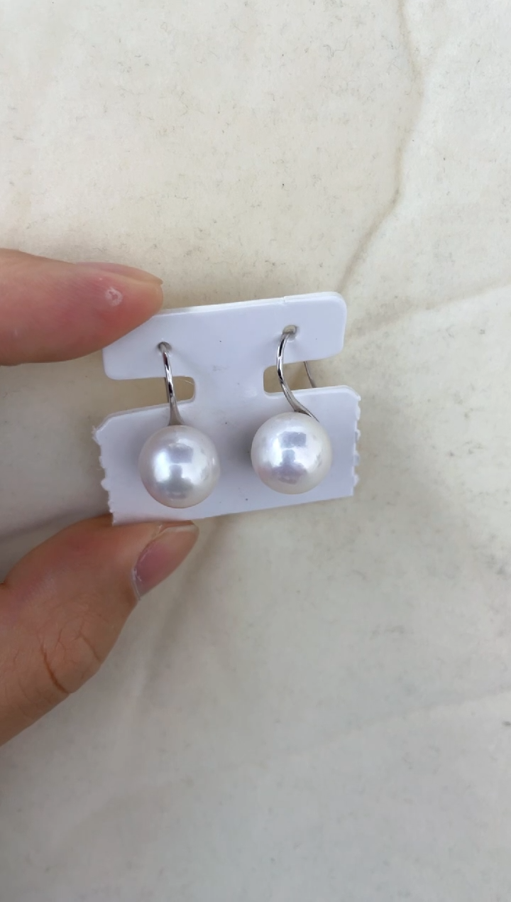 【闪购商品】淡水珍珠耳饰银S925镶嵌耳钩