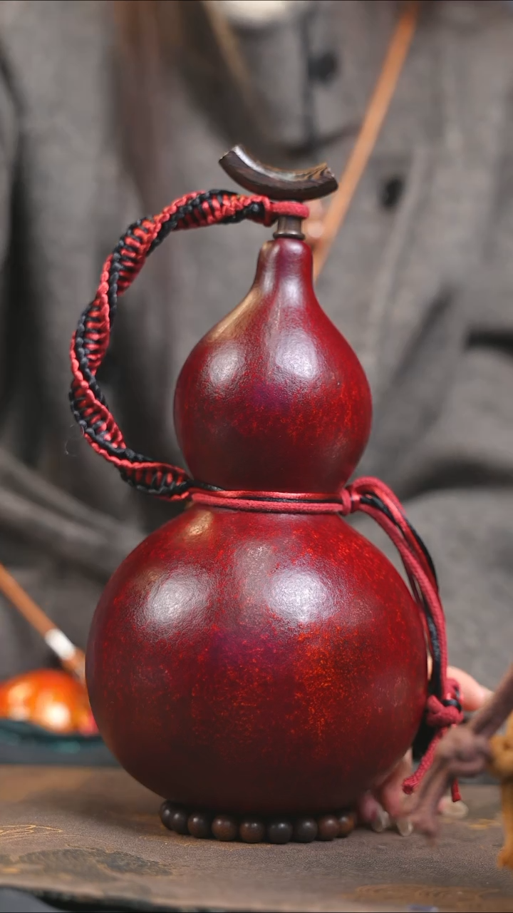 【闪购商品】XN280大漆酒葫芦不包手串及旋转底座