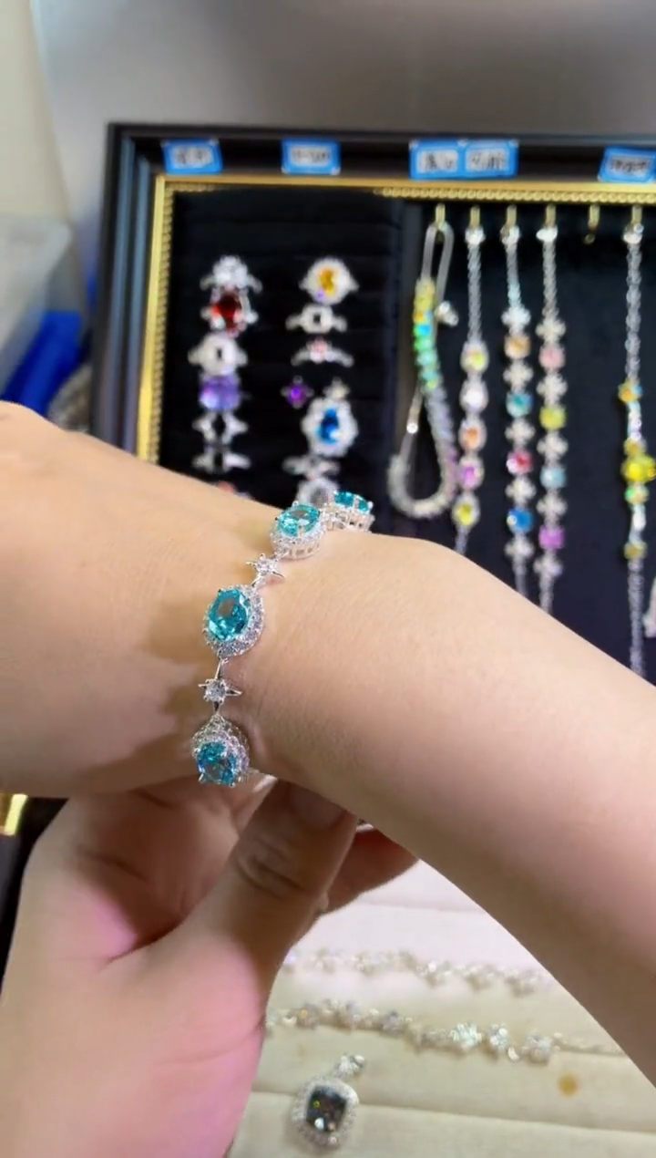 锆石非金属6*8蛋形 5卡位 冰花空托