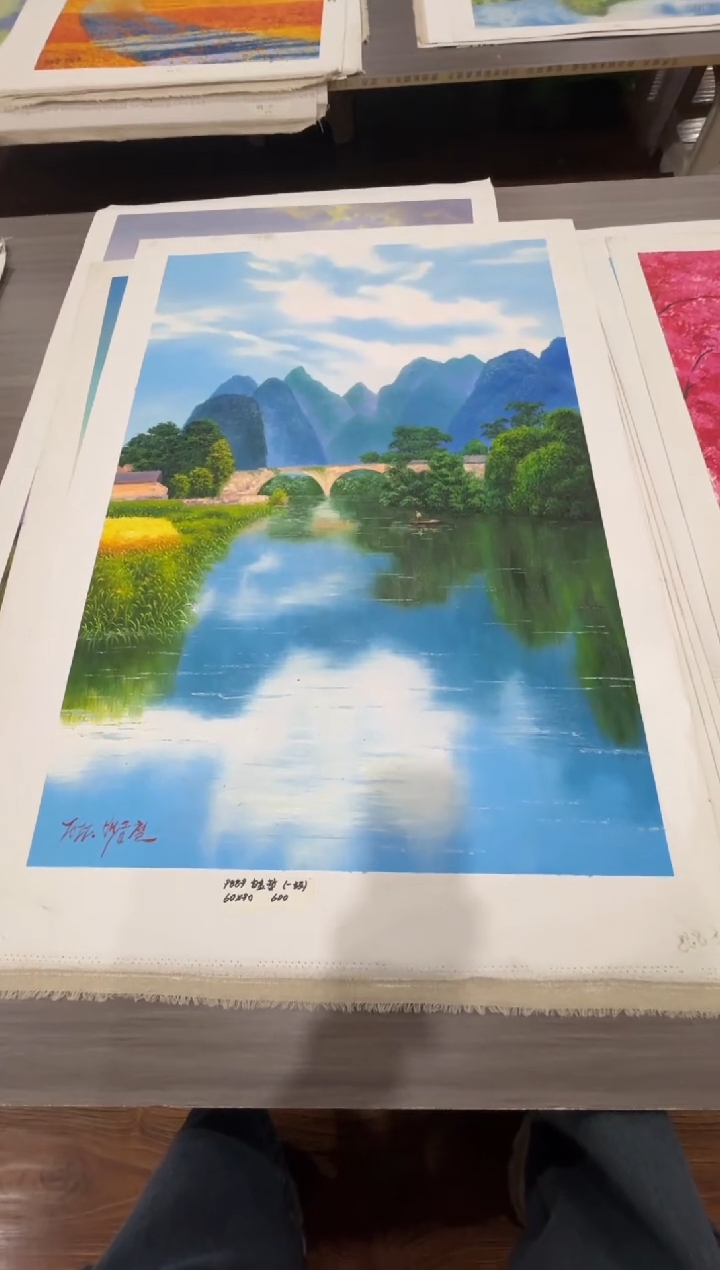 油画【138号】约90*60cm丨朝鲜原创纯手绘孤品油画丨顺丰包邮